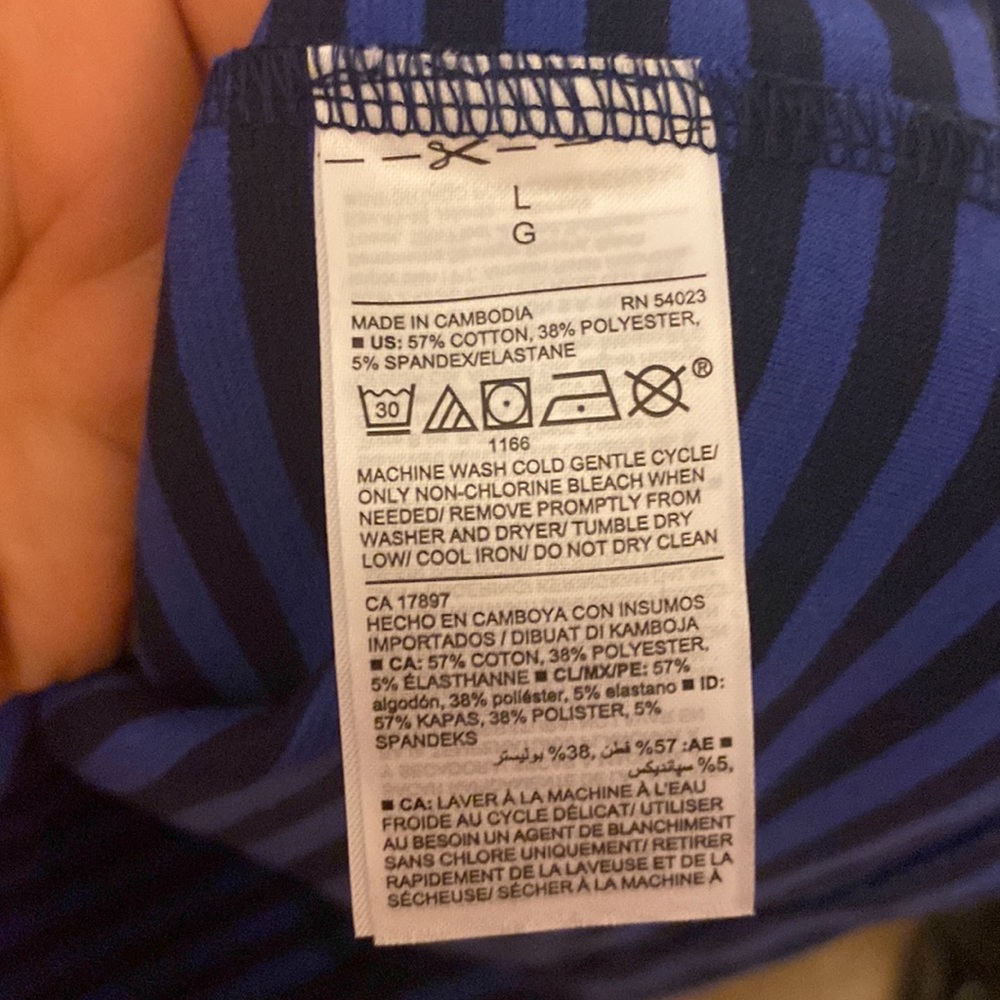 NWT Old Navy Blue & Black Striped Dress - Picture 8 of 8